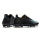 Crampon adidas X Ghosted.1 FG Superstealth - Noir Bleu cyan