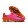 Crampon adidas X Ghosted.1 FG Rose Noir Orange 