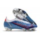 Nike Mercurial Vapor 14 Elite FG Chaussure Bleu Rouge Argent