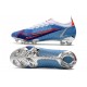 Nike Mercurial Vapor 14 Elite FG Chaussure Bleu Rouge Argent