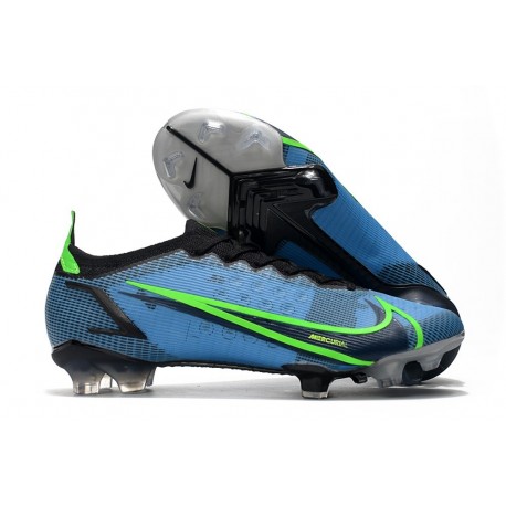 Nike Mercurial Vapor 14 Elite FG Chaussure Bleu Noir Volt