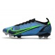 Nike Mercurial Vapor 14 Elite FG Chaussure Bleu Noir Volt