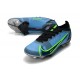 Nike Mercurial Vapor 14 Elite FG Chaussure Bleu Noir Volt