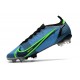 Nike Mercurial Vapor 14 Elite FG Chaussure Bleu Noir Volt