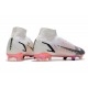 Nike Neuf Mercurial Superfly VIII Elite FG Blanc Noir Carmin Rose