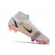 Nike Neuf Mercurial Superfly VIII Elite FG Blanc Noir Carmin Rose