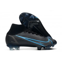 Nike Neuf Mercurial Superfly VIII Elite FG Noir Gris Acier