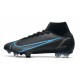 Nike Neuf Mercurial Superfly VIII Elite FG Noir Gris Acier