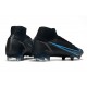 Nike Neuf Mercurial Superfly VIII Elite FG Noir Gris Acier