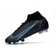 Nike Neuf Mercurial Superfly VIII Elite FG Noir Gris Acier