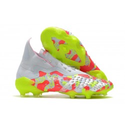 Crampons adidas Predator Freak + FG Blanc Rose Volt