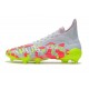 Crampons adidas Predator Freak + FG Blanc Rose Volt