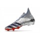 adidas Predator Freak + FG Argent Métallique Noir Foncé Equipe Bleu