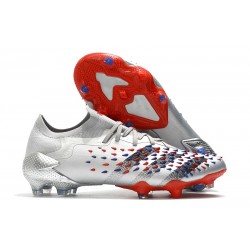 adidas Predator Freak.1 Low FG Argent Métallique Noir Foncé Equipe Bleu