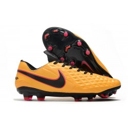 Chaussure de foot Nike Tiempo Legend VIII Elite FG Orange Noir