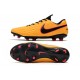 Chaussure de foot Nike Tiempo Legend VIII Elite FG Orange Noir