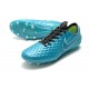 Chaussure de foot Nike Tiempo Legend VIII Elite FG Aquamarine Blanc Vert Citron