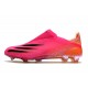 Chaussures de football adidas X Ghosted+ FG Rose Choc Noir Orange