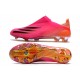 Chaussures de football adidas X Ghosted+ FG Rose Choc Noir Orange