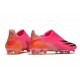 Chaussures de football adidas X Ghosted+ FG Rose Choc Noir Orange