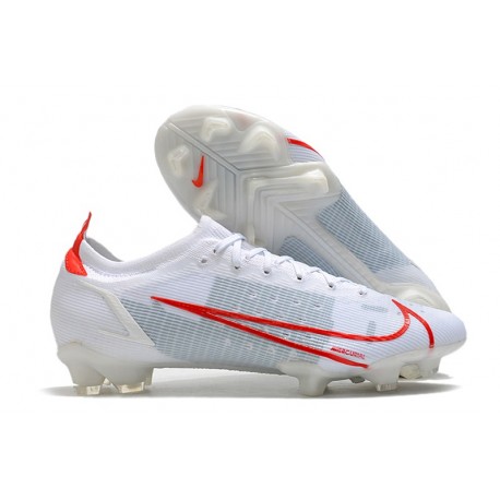 Nike Mercurial Vapor 14 Elite FG Chaussure Blanc Rouge