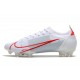 Nike Mercurial Vapor 14 Elite FG Chaussure Blanc Rouge