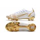 Nike Mercurial Vapor 14 Elite FG Chaussure Blanc Or