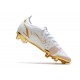 Nike Mercurial Vapor 14 Elite FG Chaussure Blanc Or