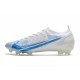 Nike Mercurial Vapor XIV Elite FG Blanc Bleu