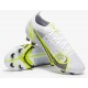 Nike Mercurial Vapor XIV Elite FG Blanc Noir Métallique Argent Volt