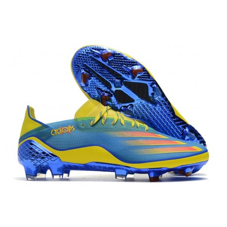 Crampon adidas X Ghosted.1 FG X-Men Cyclops - Bleu Rouge Vif Jaune