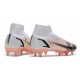 Nike Mercurial Superfly 8 Elite SG-Pro AC Blanc Noir Carmin Rose