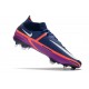 Nike Phantom GT2 Elite DF FG Bleu Marine Blanc Violet