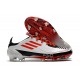 adidas F50 Ghosted Adizero FG Crampons Blanc Rouge Noir