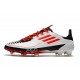 adidas F50 Ghosted Adizero FG Crampons Blanc Rouge Noir