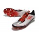 adidas F50 Ghosted Adizero FG Crampons Blanc Rouge Noir