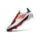 adidas F50 Ghosted Adizero FG Crampons Blanc Rouge Noir