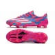 adidas F50 Ghosted Adizero FG Crampons Rose Bleu Blanc