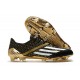 adidas F50 Ghosted Adizero FG Crampons Noir Blanc Or