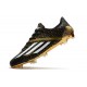 adidas F50 Ghosted Adizero FG Crampons Noir Blanc Or