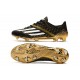 adidas F50 Ghosted Adizero FG Crampons Noir Blanc Or