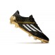 adidas F50 Ghosted Adizero FG Crampons Noir Blanc Or