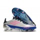 adidas F50 Ghosted Adizero FG Crampons Gris Bleu Rose