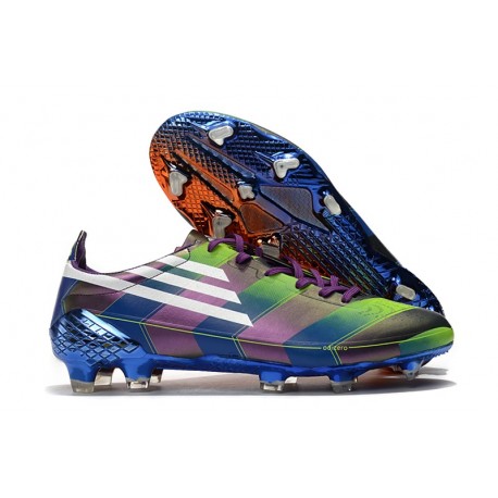 adidas F50 Ghosted Adizero FG Crampons Violet Vert Orange