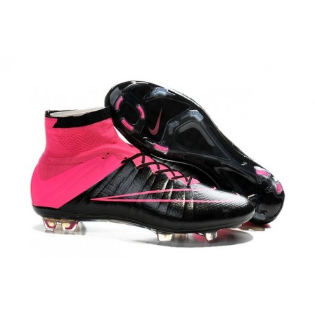 2015/2016 Chaussures Nike Mercurial Superfly FG Noir / Rose Hyper