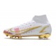 Nike Neuf Mercurial Superfly VIII Elite FG Blanc Rose Or