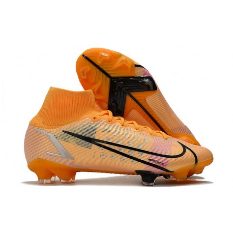 Nike Neuf Mercurial Superfly VIII Elite FG Orange Noir