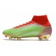 Nike Neuf Mercurial Superfly VIII Elite FG Vert Rouge Or