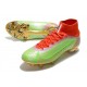 Nike Neuf Mercurial Superfly VIII Elite FG Vert Rouge Or