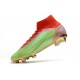 Nike Neuf Mercurial Superfly VIII Elite FG Vert Rouge Or